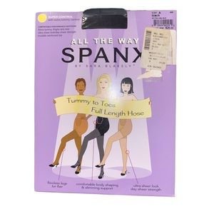 All The Way Spanx Pantyhose size A black